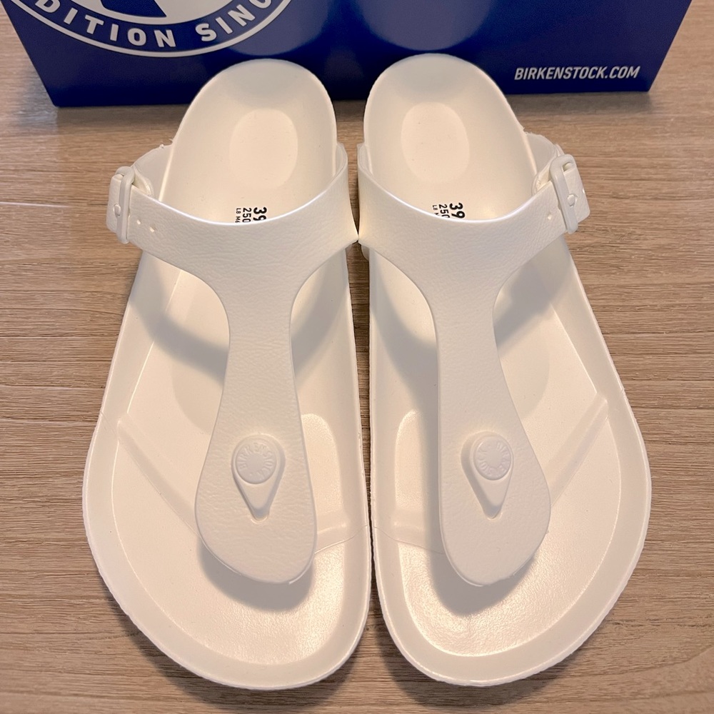 Birkenstock Eva Gizeh Essentials Sandal EU39 white